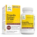 Terry Naturally Propolis Extract EP300 - Upper Respiratory & Immune System Support Supplement - Non-GMO with Bee Propolis Extract - Child & Adult Supplement - 60 Chewable Tablets