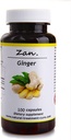 Hekma Center Pure Ginger Root - Zingiber Officinalis - 100 Kapseln reduziert Übelkeit - Vegan