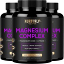 Magnesium Citrate & Oxide 500mg Complex Supplement - Hohe Absorption Maximale Stärke - unterstützt Knochendichte und Stärke, Muskeln, Energie und Schlaf - 360 Vegan Kapseln