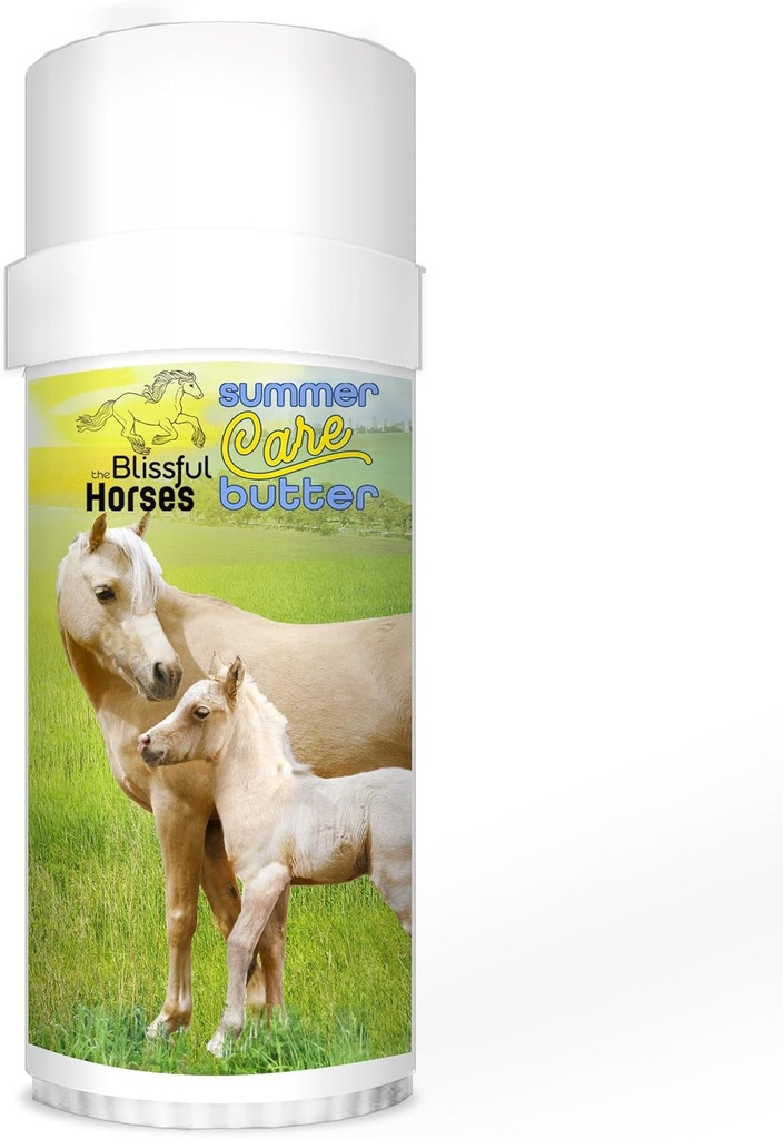 Die Blissful Horses Summer Care Sun Butter, Gentle Horse Sunscreen, Easy-to-Apply Equine Sunblock Lösung, Must-Have Horse Essentials for All Day Sun Protection, 2 oz.