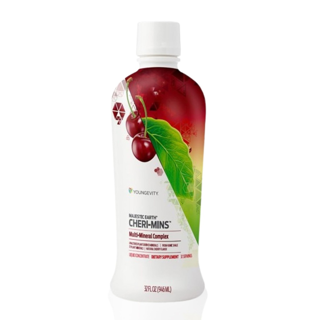 Youngevity Cheri-MinsTM Pflanze abgeleitete flüssige Mineralien - Great Tasting Formula - 77+ Natürliche unveränderte Spurenmineralien - Kolloidale Form Humic Shale (32 Fl Oz)
