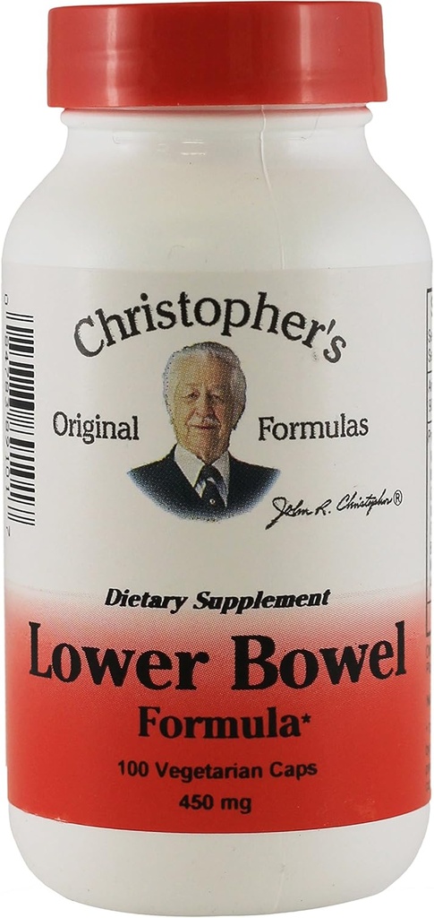Dr Christopher's Lower Bowel Formula Vegetariano 100 capsule 450 mg (Pack of 2)