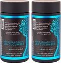 Integratore di cetrioli marini, Capsule di cetriolo di mare selvatico con vitamine della condroitina di Fucosylated Mineral — Supplemento naturale antiossidante per il bambino adulto anziano (pacchetto di 2)