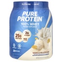 Polvere proteica pura, siero, alta proteina, basso zucchero, senza glutine, crema di vaniglia, 1,75 lbs