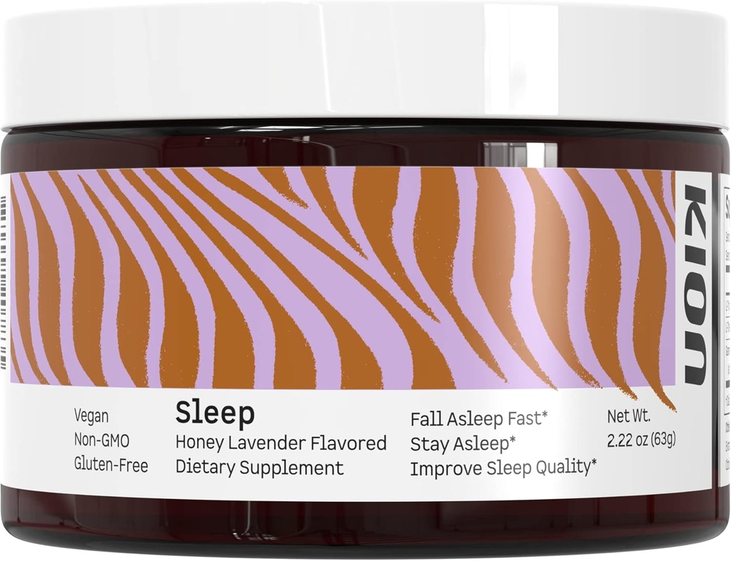 Polvere di sonno della lavanda del miele di Kion | Asleep di caduta veloce, mantenere Asleep & migliorare la qualità del sonno | Aminoacido Powered Sleep Support | 30 Servings