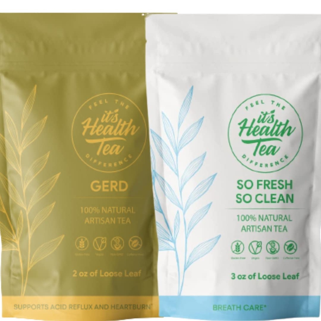 Digestivo + cura del respiro Bundle: Tea per GERD/Acid Reflux/Heartburn Aid con la cura del respiro da dentro
