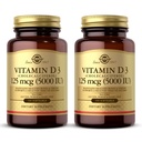 Solgar Vitamin D3 (Cholecalciferol) 10 mcg (400 IU) - 100 Softgels, Confezione da 2 - Aiuta a mantenere le ossa sane e denti - Supporto di sistema immunitario - Non OGM, Gluten Free, Dairy Free - 200 Total Servings