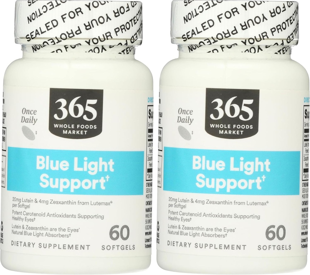 Whole Foods Market, Lutein 20mg Zeaxanthin, 60 Count (Pack of 2)