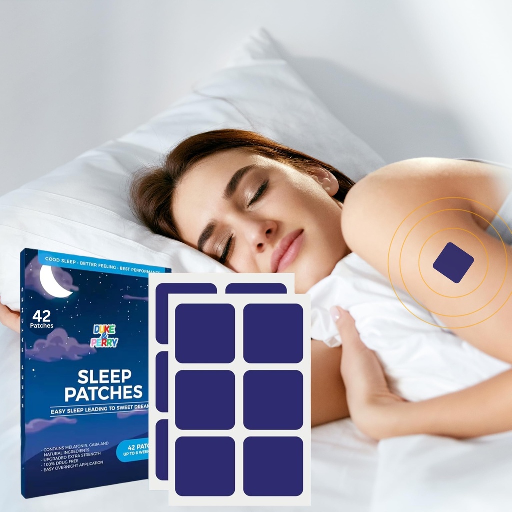 Patch di sonno profondo aggiornato per gli adulti ad alta resistenza | Patch di aiuto di sonno rapido per gli uomini e le donne | 100% ingredienti naturali, facile da applicare, e Skin-Friendly (Pack of 42)