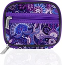Serfeymi Weekly Pill Organizer Case for Purse with Amovible 7 Day Box, Fashionable Pill Container for Medicine, Vitamine, Supplément - Purple 01