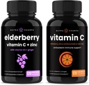 NutraChamps Elderberry und Vitamin C Kapseln Bundle