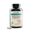 NatureWise Multivitamin per gli uomini + supporto per lo stress + minerali ionici Fulvic + Probiotici per l'immunità, salute maschile, digestione + alimenti organici interi - vegetariano, non OGM - 60 capsule[1-mese di alimentazione]