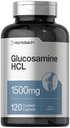Horbäach Glucosamine HCL | 1500mg | 120 Caplets | Non-GMO und Gluten kostenlose Ergänzung