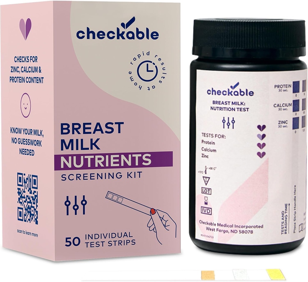 Prüfbare Brustmilch-Teststreifen für sichere und sichere Fütterung, 30 Secs Home Milchsiebstreifen für Brustmilch - 50 Count