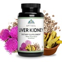 Optimal Health Systems Liver/Kidney | Detox & Cleanse | Milk Thistle, Dandelion, Barberry, Molasses + Opti-Blend Enzymes per l'assorbimento | 90 capsule