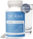 Magnesium L-Threonate Kapseln - Made in USA 90 Kapseln - Patentierte Formel für Gehirnunterstützung, Gedächtnis und Fokus - Non-GMO, Gentle Magnesium Supplement für Erwachsene - Klar und fokussiert von Dr. Rahi