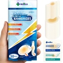 Medtecs Hydrocolloid Gel Bandage, Ellipse 20ct + Strip 10ct, Long-Lasting, adesivo resistente all'acqua per il primo soccorso, Cuscino avanzato per la prevenzione e la cura del grasso, 2X Guarigione rapida per tallone,Fingers & Toes