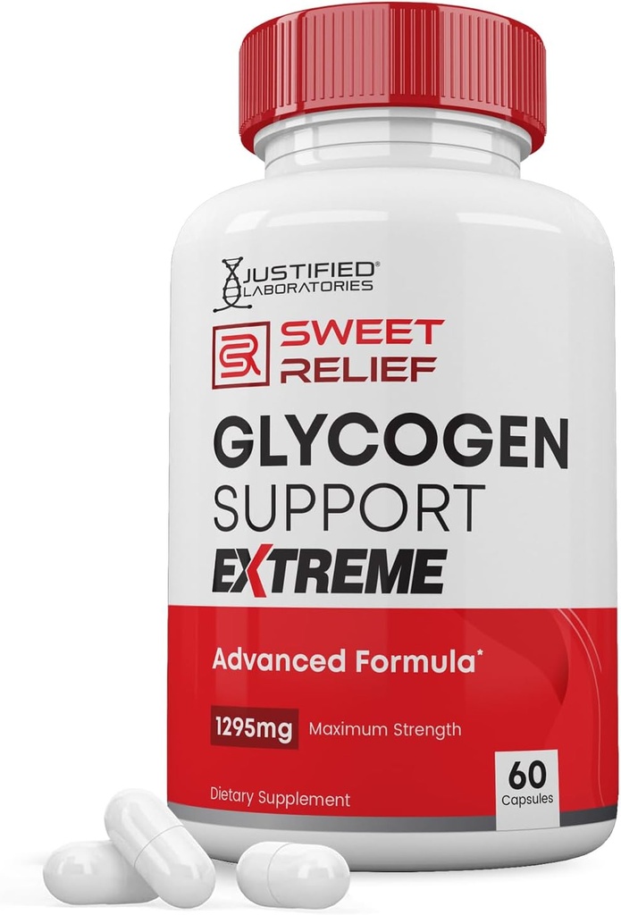 Sweet Relief Glycogen Unterstützung Extreme Pillen Advacned Formel 1295MG Zero Künstliche Farben Geschmacksschutzmittel 60 Kapseln