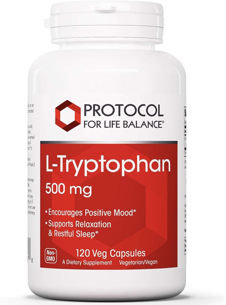 Protokoll für Lebensbilanz - L-Tryptophan 500 mg - 120 Veg Kapseln