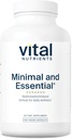 Vital Nutrients Minimal and Essential Multivitamin | Vegetariano Uno al giorno Multi Vitamina, Minerale, & Antiossidante Supplement* | Iron-Free | Gluten, Dairy, Soy Free | Non-GMO | 180 Capsule