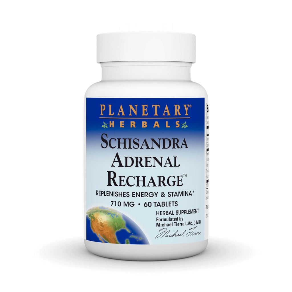 Planetary Kräuter Schisandra Adrenal Complex 710mg mit Yam Rhizome, Poria Sclerotium & More - 60 Tabletten
