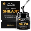 Pure Shilajit Resin mit Fulvic Acid - Himalaya Shilajit für Männer & Frauen mit 85+ Trace Minerals - Unterstützt Stoffwechsel - Knochengesundheit und Immunsystem - 500mg - 60 Servietten - 30g Jar
