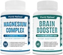 Magnesium Complex Supplement - Citrate, Malate, Taurate, Oxide, Bisglycinat Chelate, Aspartate + Brain Supplement - Nootropic Brain Booster für Fokus, Klarheit, Verbessertes Gedächtnis, Konzentration