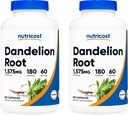 Nutricost Dandelion Root 525mg, 180 Capsule (2 Bottiglie) - 1575mg Servire, Non OGM, Gluten Free