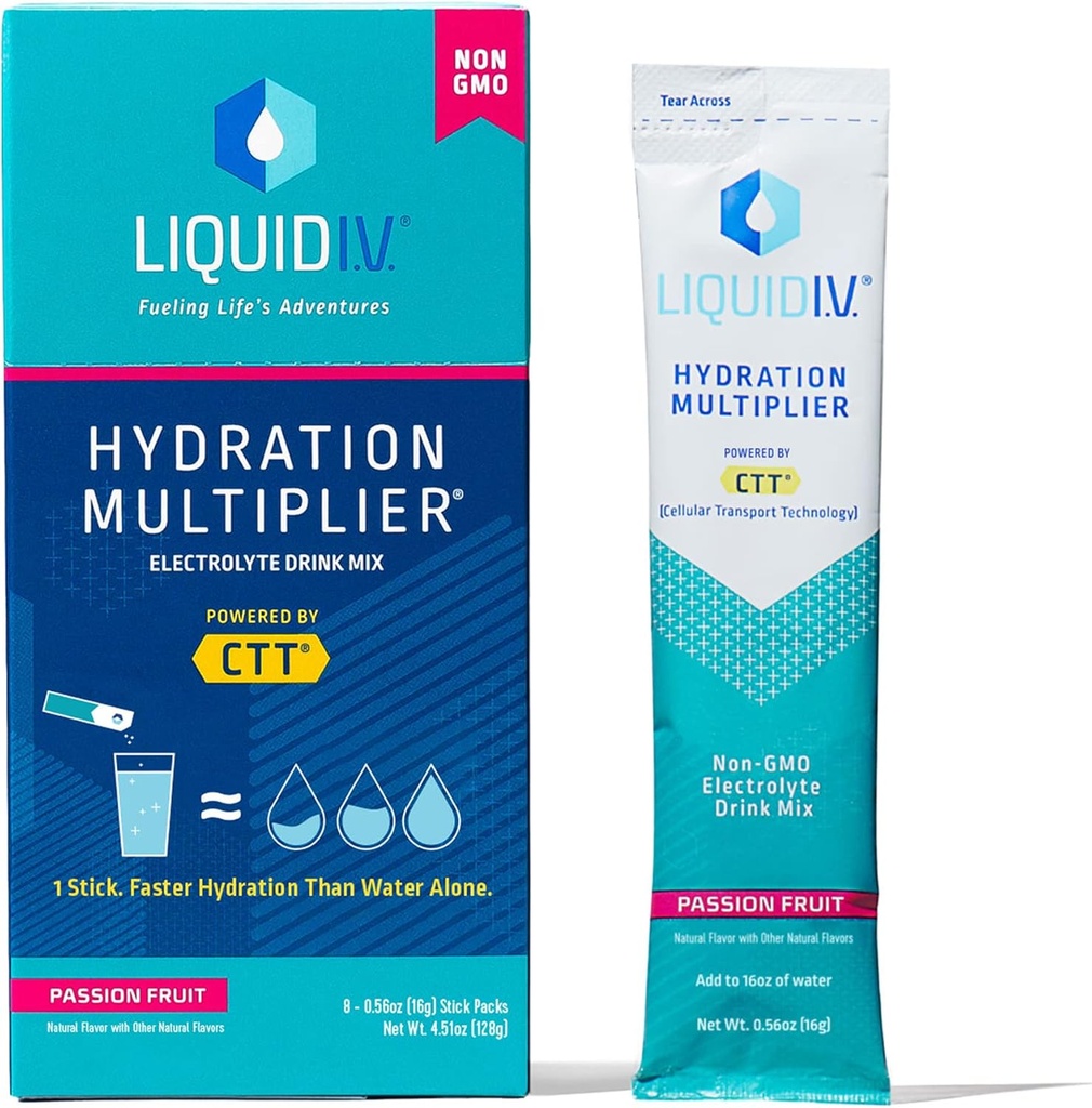 Liquid I.V. Hydration Multiplikator Drink Mix - Passion Fruit (8 Stick Packs)