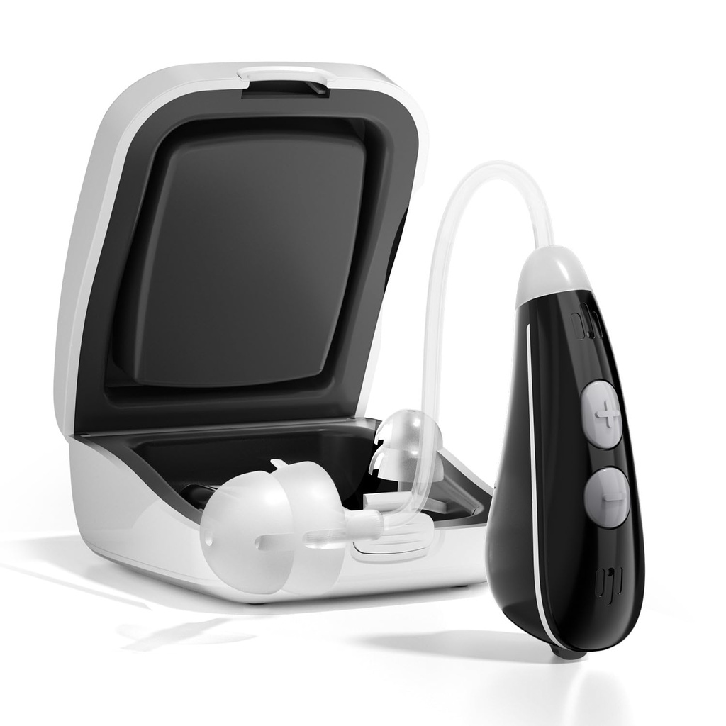 Ceretone Hörgeräte für Senioren - Nexus OTC Hörgeräte mit Superior Sound, diskret &amp; leichtes Gewicht, Großes Geschenk, Schwarz