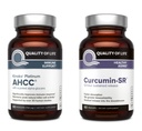 Qualität des Lebens Kinoko Platinum AHCC Pilzextrakt und Microactive Curcumin SR - Immune Bundle