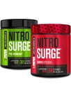 Jacked Factory Nitrosurge PreWorkout in Green Apple & Fruit Punch Nitrosurge Shred Thermogenic PreWorkout für Männer & Frauen