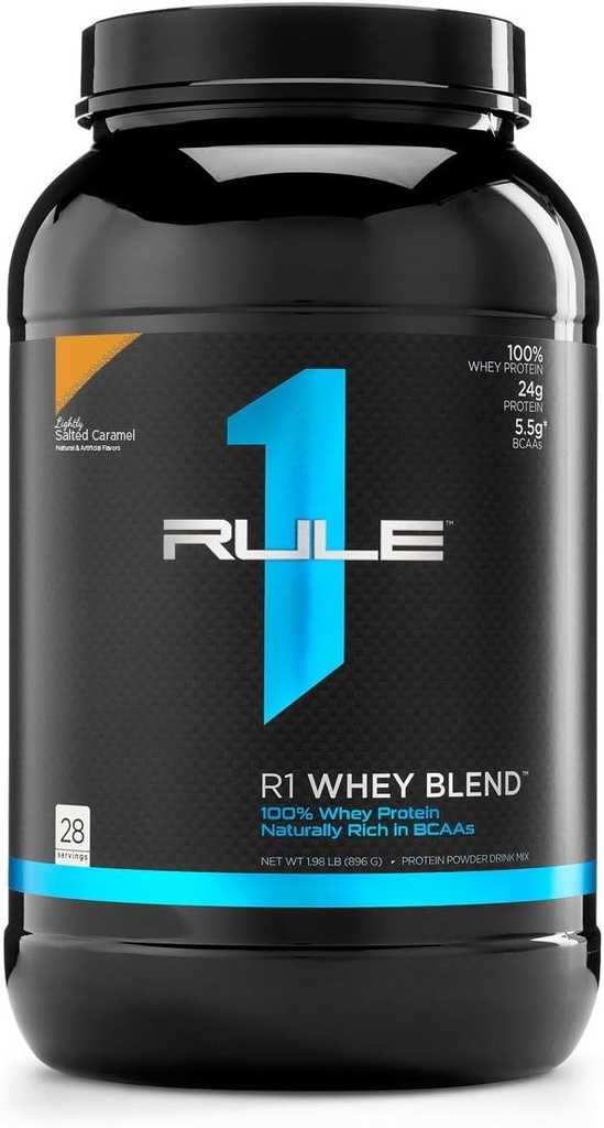 Regola 1 Proteine R1 Whey Blend, 28 Serve, Caramel leggermente salato