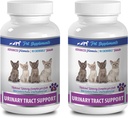 Suppléments de tract urinaire pour les chats - Soutien de tract urinaire - pour les chats - Formule naturelle - CHEWABLE - chat Marshmallows - 2 bouteilles (180 Chews)