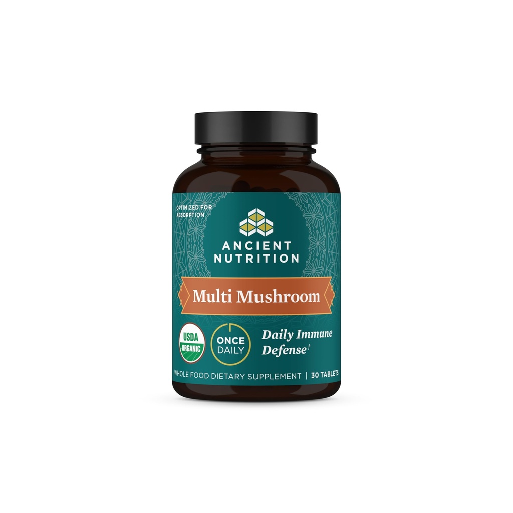 Antike Ernährung Pilz-Ergänzung, Organische Multi Pilz Immununterstützung Tablet, unterstützt Stress-Antwort, Glutenfrei, Paleo und Keto Friendly, 30 Count