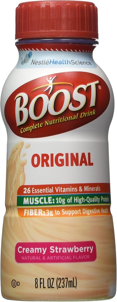 Boost complète de boisson nutritionnelle, fraise crémeuse, 8 onces (paquet de 6)