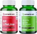 AGE INFINITE Wellness Bundle - BP Lifeline Supplément de soutien de santé cardiaque 1030mg, Capsules de vinaigre de cidre de pomme 1950mg - Fabriqué aux États-Unis