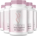 rize labs (5 Pack) Cellinea - Cellinea Pills, Cellinea Capsules for Healthy-Looking Skin, Cellinea per aumentare l'idratazione della pelle, Cellinea All-Natural Dietary Supplement,Cellinea Recensioni (300 capsule)