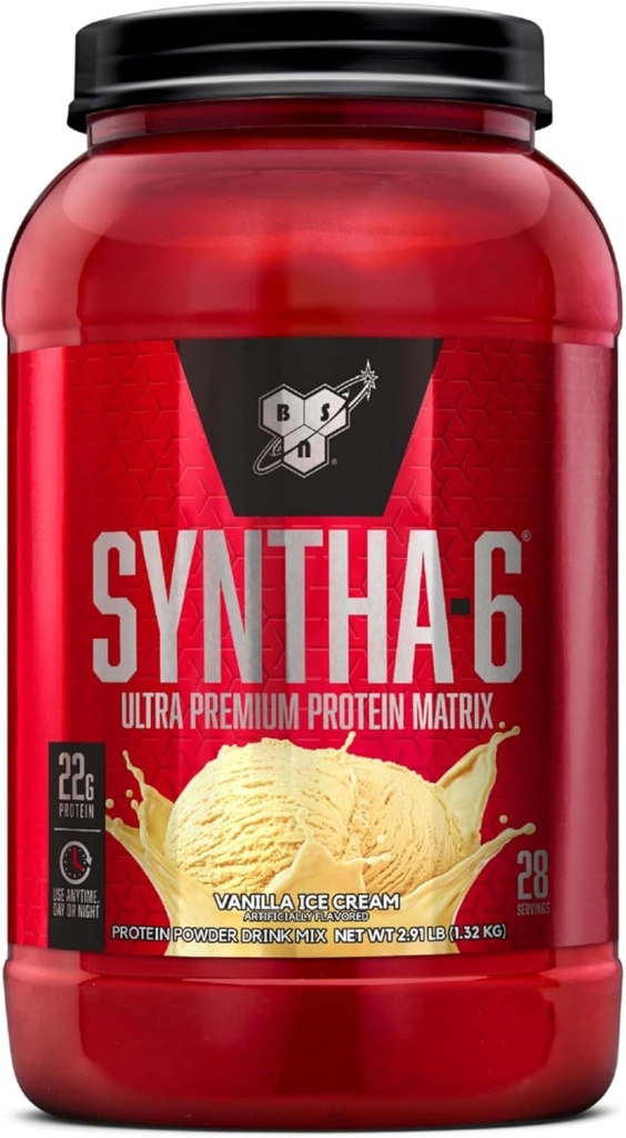 BSN SYNTHA-6 Protéines - Crème glacée de vanille 3 lbs.