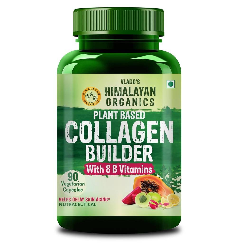 Himalayan Organic Collagen Builder für Haare und Haut mit Biotin und Vitamin C 90 Veg Kapseln