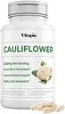 Supplemento della polvere di Superfood del cavolfiore organico - Sulforafano naturale, vitamine, minerali per digestione, energia, supporto antiossidante - 120 capsule vegetali, non OGM, senza glutine