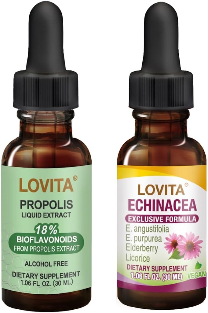 Lovita Bee Propolis & Echinacea Liquid Nutrient Integratori Bundle