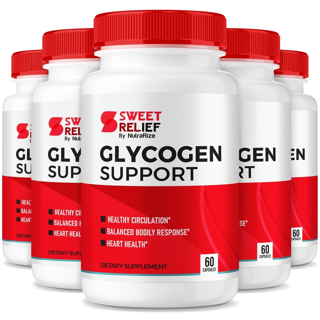 NutraRize (Pack of 5 Sweet Relief Glycogen Support - Glycogen Capsules, Blood Vessel Cleaner, Advanced Formula for Global Wellness, Recensioni (300 Capsules)