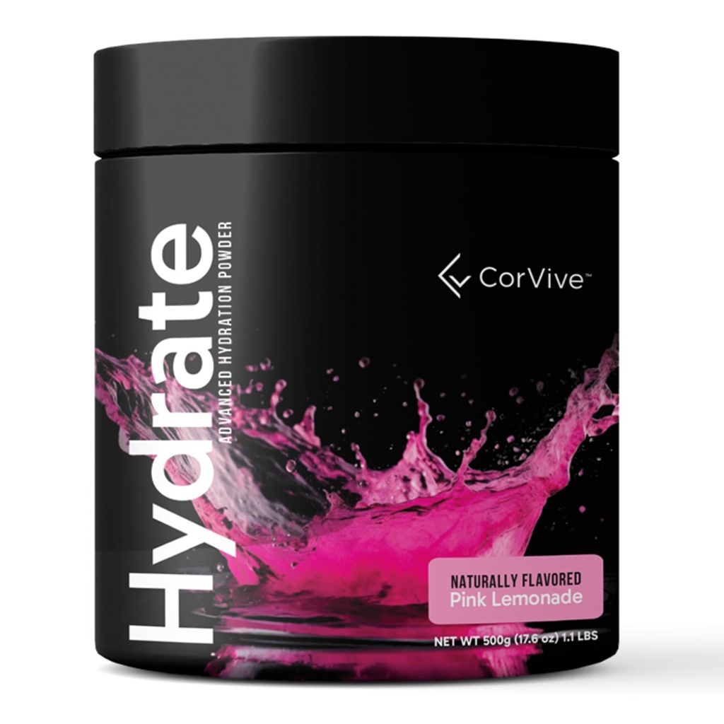Hydrate Elektrolyt Getränke Mix | Pink Lemonade Flavor | NSF Zertifiziert | Elektrolyte, Vitamin C, Magnesium, Zink, Kalium | Verwendet von Athleten & US Militär | Boost Performance | 50 Servierungen