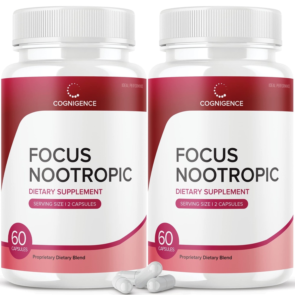 IDEAL PERFORMANCE (2 Pack) Cognigence Focus Nootropic Memory Booster Ergänzung Pillen (120 Kapseln)