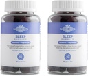 Schlafgummis - Zuckerfreie Melatonin-Gummien mit Magnesium für Schlafunterstützung - Botanische Mischung aus natürlichen Inhaltsstoffen - Keto, Vegan, Non-GMO & Gluten-Free - Made in USA (60 Servietten)