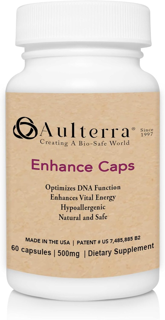 Auterra améliore le supplément pour neutraliser EMF et améliorer l'énergie vitale, le mélange propriétaire de minéraux paramagnétiques neutralise EMF (60 capsules)
