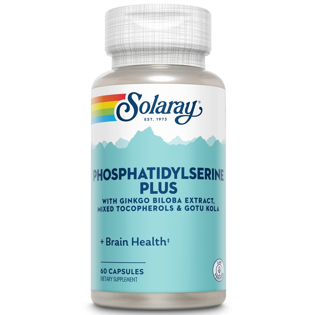 SOLARAY Supplément Phosphatidylsérine Plus, 100 mg