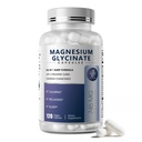 Magnesium Glycinate 850mg Kapseln mit L-Theanin, Kamille & GABA für Schlaf, Ruhe, Muskel, Knochen Gesundheit & Immununterstützung, Magnesium für Frauen und Männer, Vegan, High-Absorption, 120 Zähler