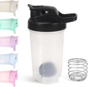 D.Y.A 16oz Shaker Bottiglia,Leak Proof Sports Shaker Cups for Protein Shakes, Bottiglia per pre allenamento e viaggio per andare,BPA Free & Easy Clean Protein Shaker Bottiglia, Nero